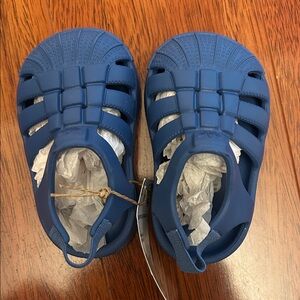 Kids toddler  Adidas Superstar Blue Sandals New. Size 4